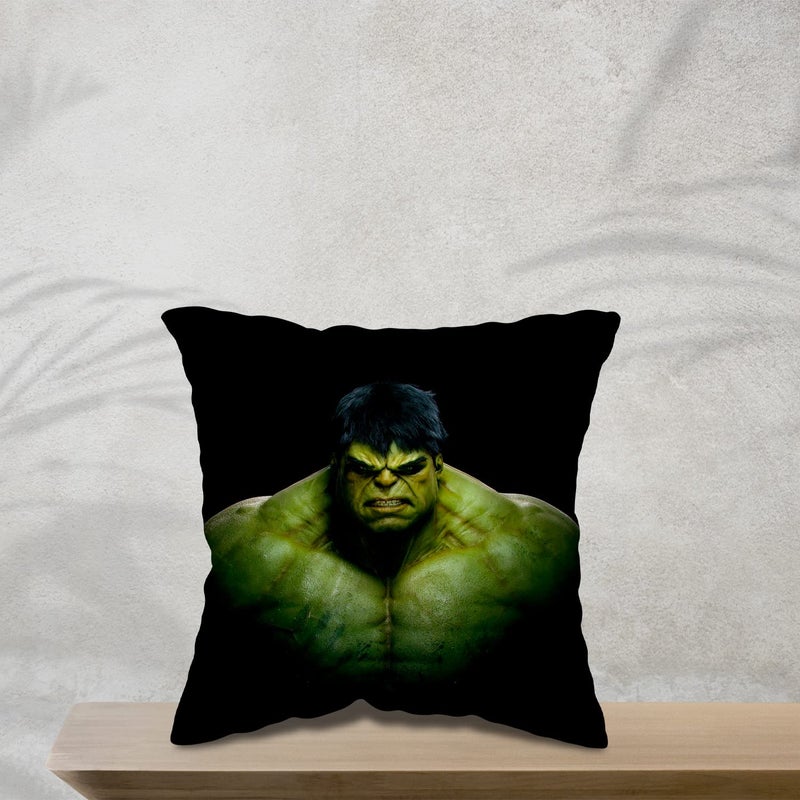 GiftoKing GiftoKing Hulk Pillow for Kids Special and Youngsters Also GKHC93 Multicolour Pack of 1 12x12 Inch - Image 3