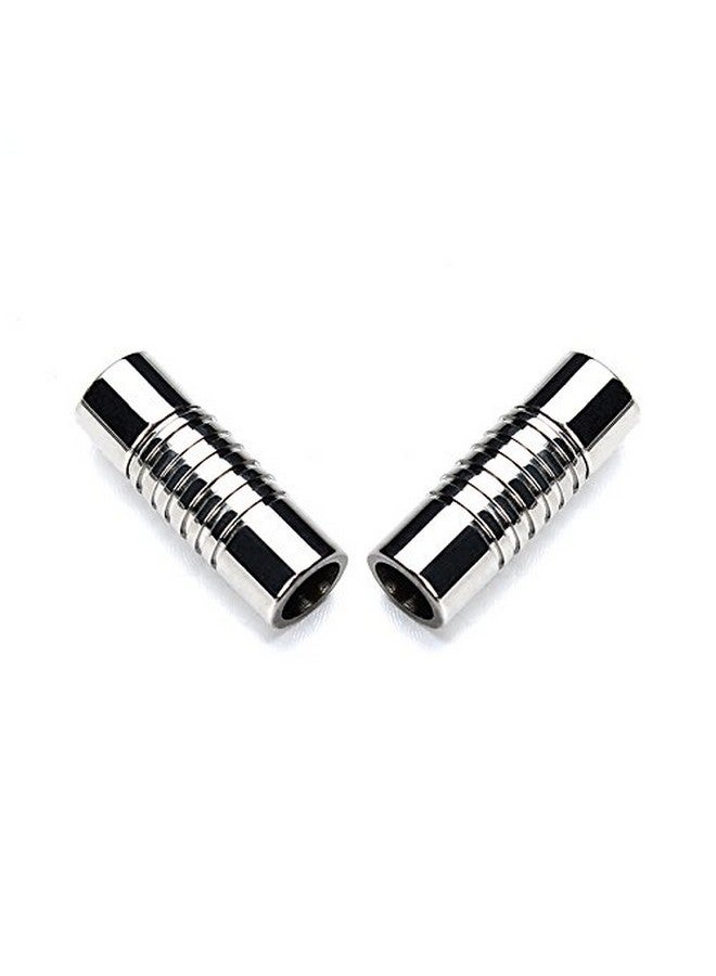 Linsoir beads إغلاق مغناطيسي من الفولاذ المقاوم للصدأ 316 بحجم ثقب 8 مم، غلاف أسطواني لسوار الجلد والحبل 5 مجموعات - Image 3