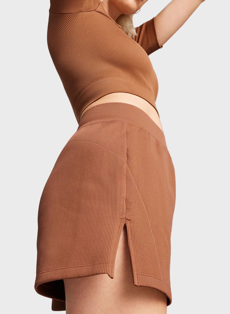 PUMA Dare To Muted Motion Flared Shorts - Image 4