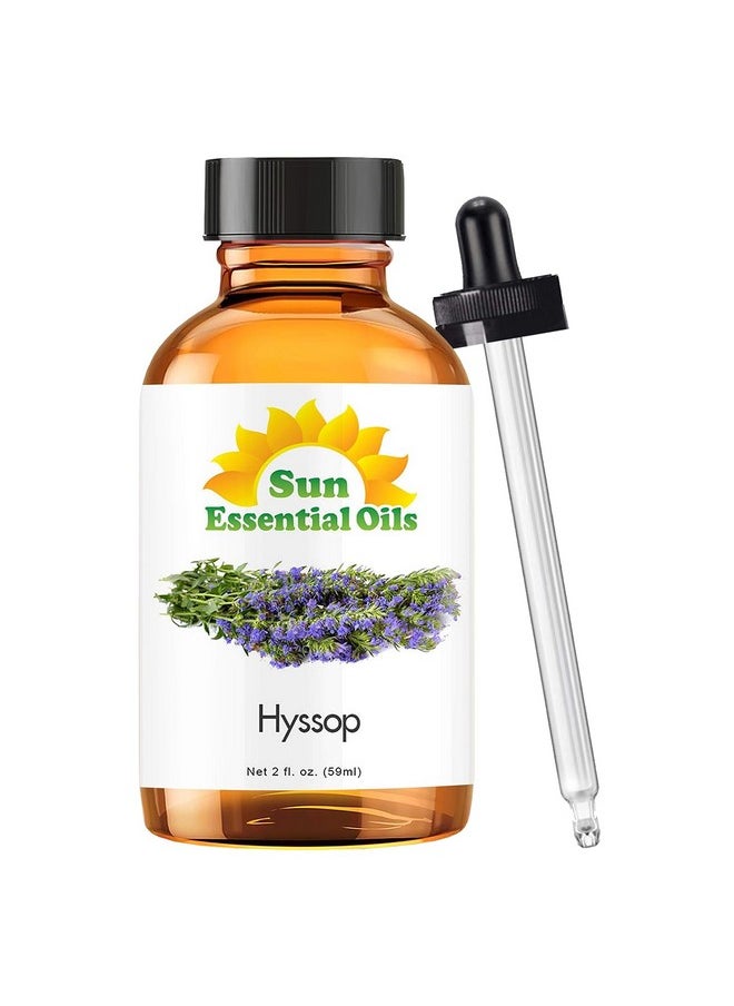 Sun Essential Oils - Sun Essential Oils 2oz - Hyssop Essential Oil - 2 Fluid Ounces - Pure Hyssop Oil - Aromatherapy Oils - Image 1