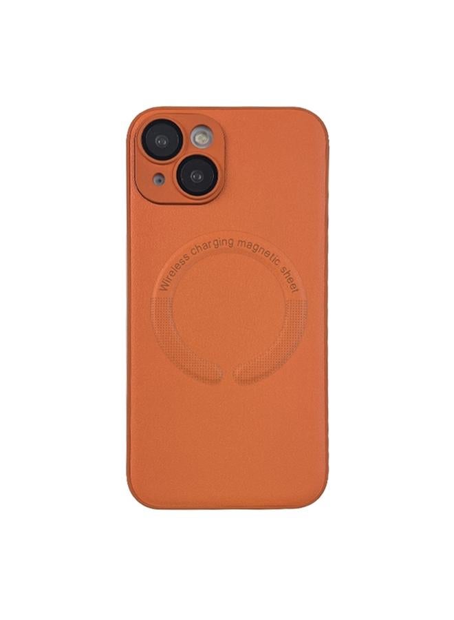 Case For iPhone 14 Plus Leather All-inclusive MagSafe TPU Phone Case