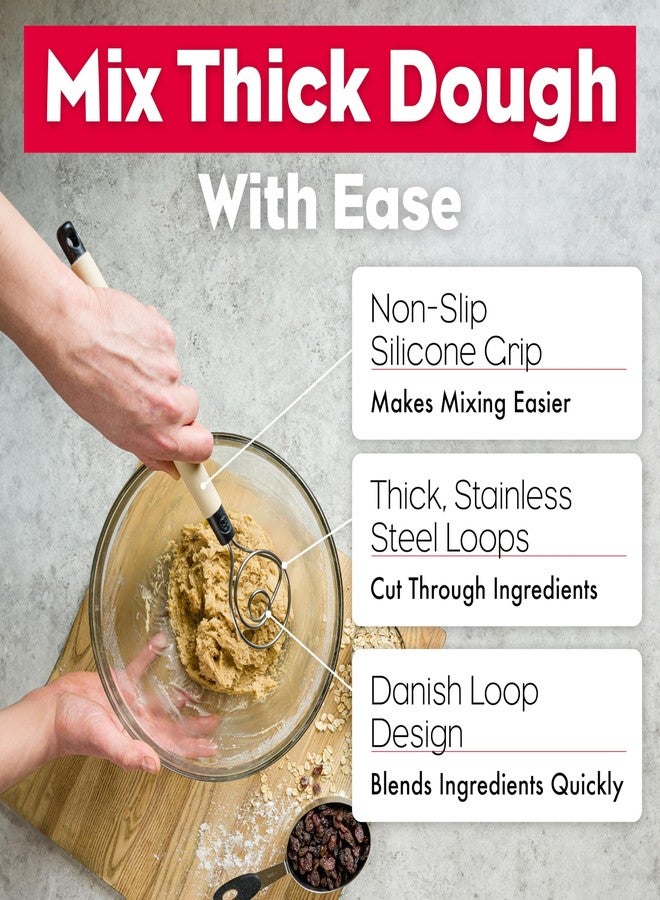 Brod & Taylor Dough Whisk - Heavy Duty Dishwasher-Safe Mixing Tool - Image 2
