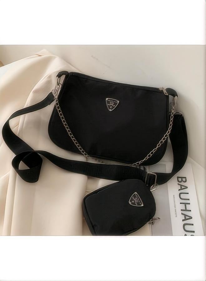 WAOKN Fashion and popular summer Korean handbag women's bag all-match two-piece set fashion chain shoulder Messenger bag  - Image 4