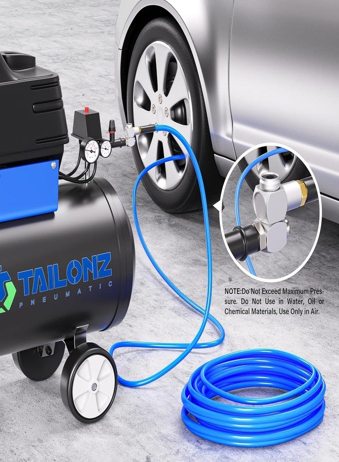 TAILONZ PNEUMATIC 1/4 Inch Air Tool Swivel Fitting 360 Degree Swivel Air Hose Connector Industrial Portable Air Tool Adapter (Pack of 4) - Image 3
