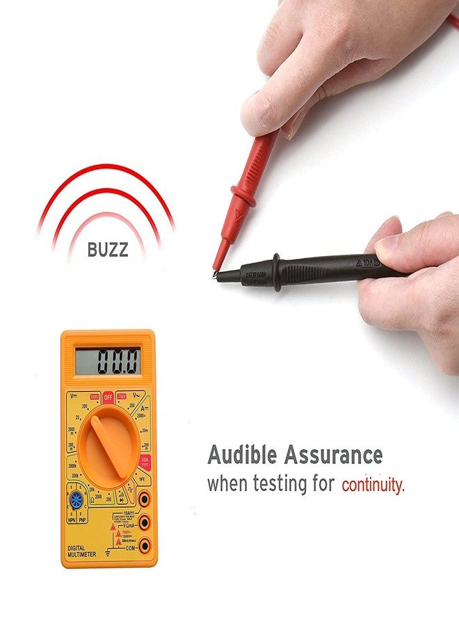 D&V Digital Multimeter Campus Component Digital Multimeter, Yellow - Image 3