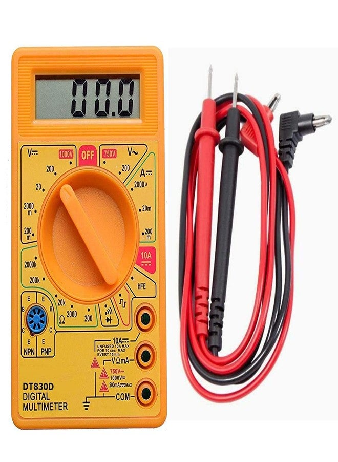 D&V Digital Multimeter Campus Component Digital Multimeter, Yellow - Image 2