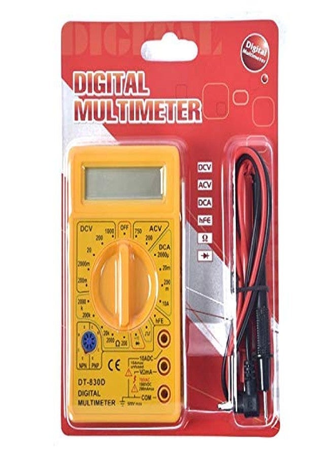 D&V Digital Multimeter Campus Component Digital Multimeter, Yellow - Image 1