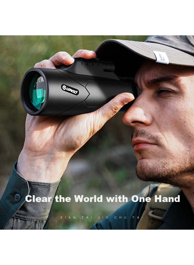 Leaysoo Leaysoo Cool Shadow 10X42 Hd High Magnification Mobile Phone Concert Micro-Light Night Vision Waterproof Portable Monocular Telescope - Image 3
