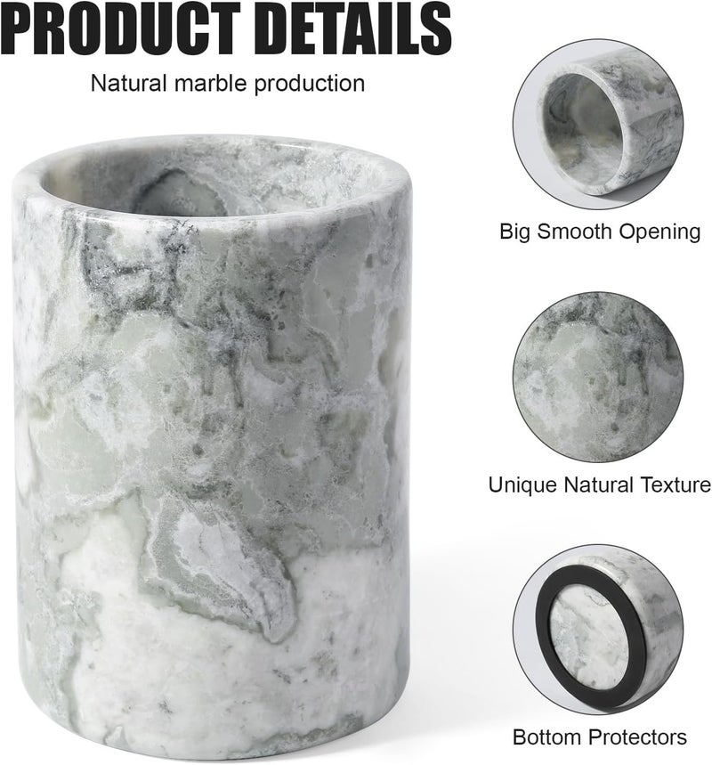 BCS Marble Wine Bottle Chiller Bucket - Versatile Wine Chillers for Bottles - Handcrafted Wine & Champagne Cooler for Parties, Dinner - Applicable to Kitchen Utensil Holder Ideal for Wine Enthusiasts - Image 4
