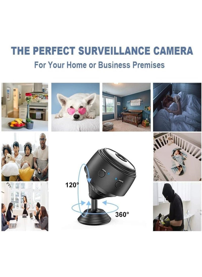Secret Camera Spy Camera WiFi Home Security Camera Mini Hidden Camera Video Recorder Night Vision Live Feed Playback Phone App Control Nanny Cam Pet Camera