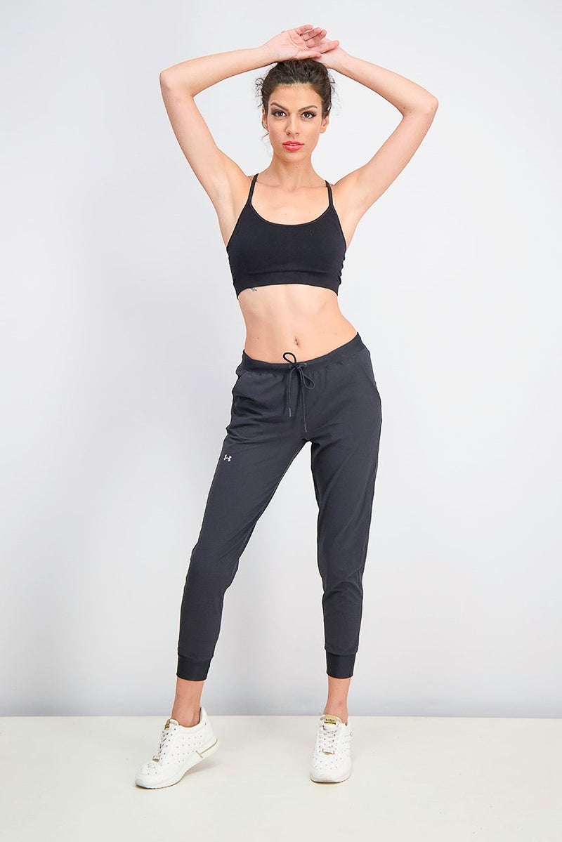 UNDER ARMOUR سروال رياضي نسائي، أسود - Image 3
