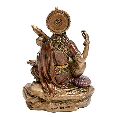 Idol Collections Saraswati Idol Sculpture Hindu Goddess of Knowledge, Music & Art 8.0 cm Height - Image 3