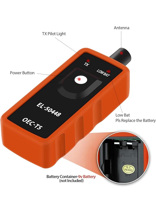 X Spring Auto Tire Pressure Monitor Sensor, Automotive Tire Sensor Reset Tool, System Programming Training, Tpms Relearn Tool, El-50448 Oec T5 Compatible With Most Gm Series Vehicles, Car Accessories - Image 2