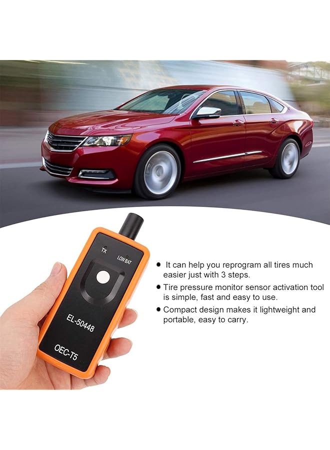 X Spring Auto Tire Pressure Monitor Sensor, Automotive Tire Sensor Reset Tool, System Programming Training, Tpms Relearn Tool, El-50448 Oec T5 Compatible With Most Gm Series Vehicles, Car Accessories - Image 5