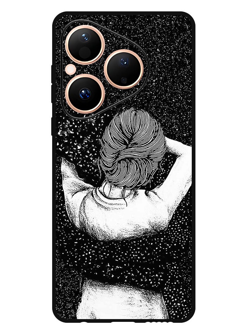 Theodor Case Compatible with Huawei Pura 80 6.6 Inch Protection Shockproof Bumper Cover Night Imagination Of Girl - Image 1