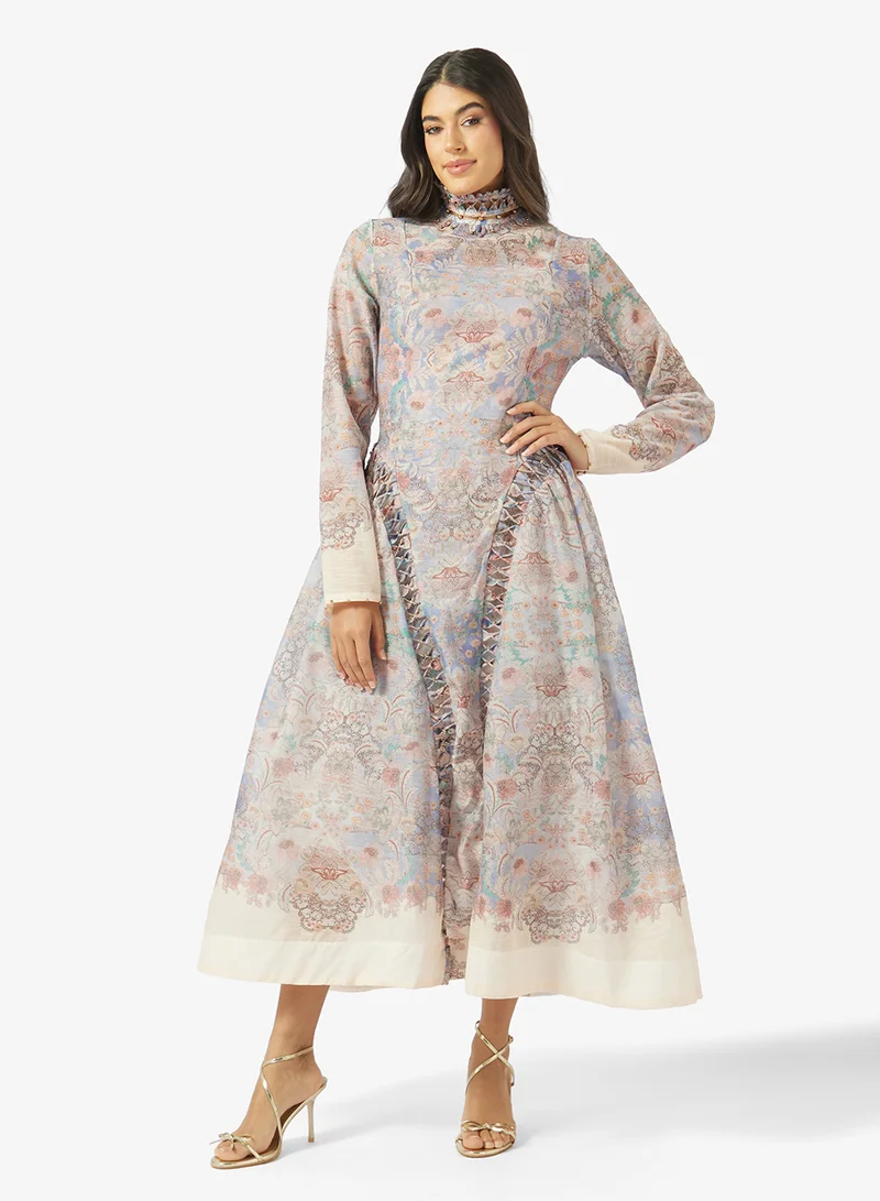Khizana Printed A-line Dress