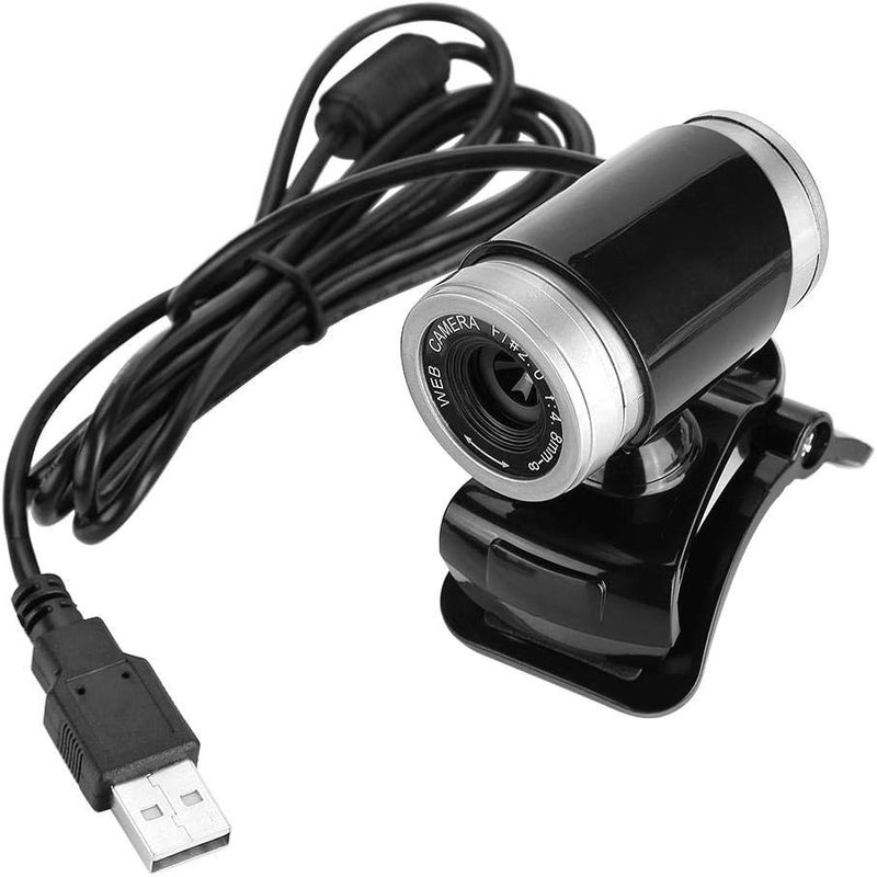 klarako HD 720P CMOS Night-Vision Webcam for Live Streaming 360 Clip-on USB Pro Web Camera Desktop Webcam with Microphone, 12 Megapixel Video Cam Plug Play(Black Silver) - Image 2