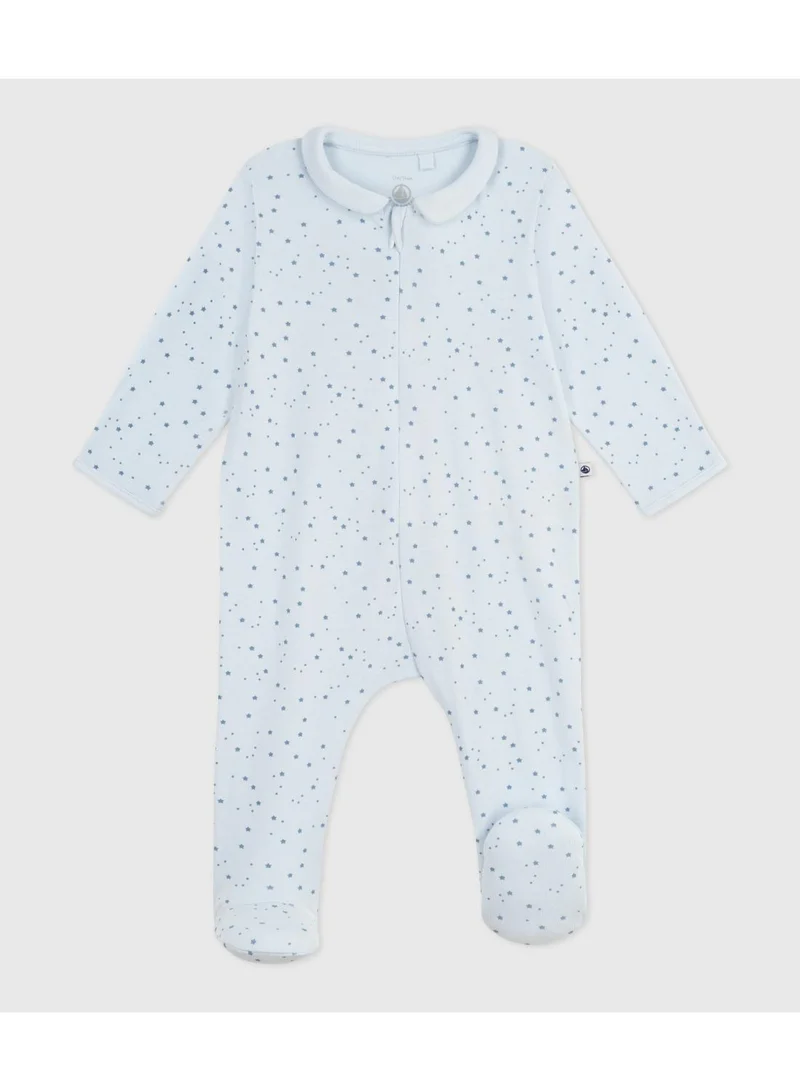 بيتي باتو Babies' star printed cotton pyjama suit with a collar