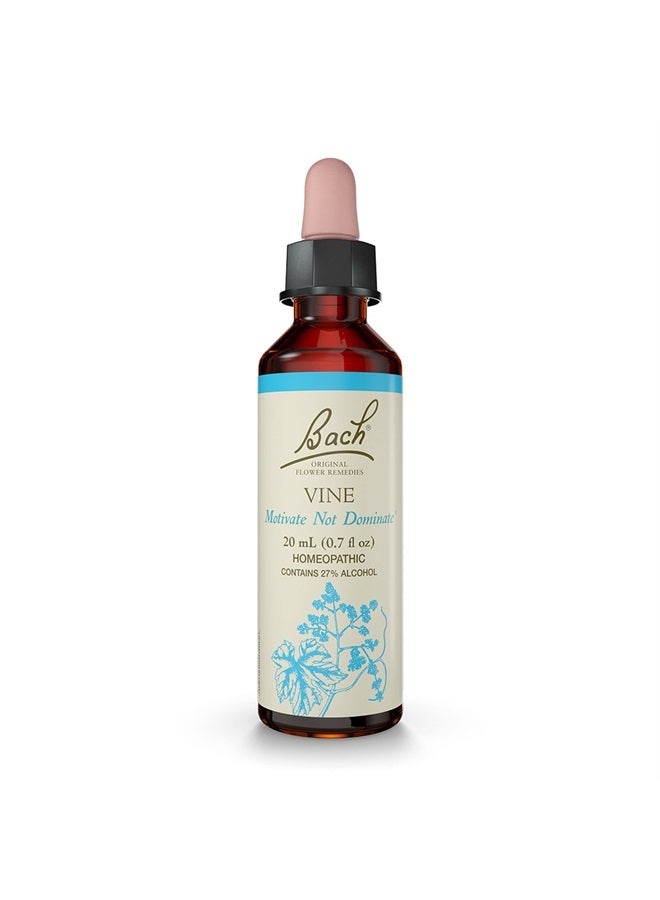 Bach Original Flower Remedies, Vine for Motivation, Natural Homeopathic Flower Essence, Holiday Gift for Him or Her, Vegan, 20mL Dropper  - Image 1