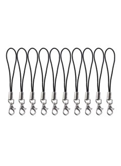 10 PCS Mobile Phone USB Drive Charm Strap Keychains Hooks Bag Key Ring Phone Lanyard String Phone Lanyard Lanyard Lariat Cords Lobster Clasp Rope (Pack of 10, Hook Style)