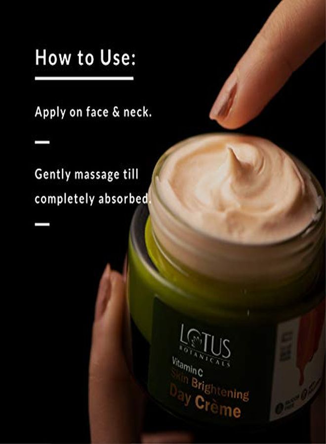LOTUS BOTANICALS Skin Brightening Day Cream | Vitamin C | Spf 25 | Pa+++ | Lightweight | Silicon & Chemical Free | All Skin Types | 50G  - Image 5