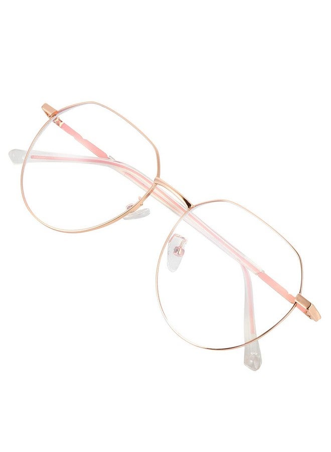 Artibetter 1 Piece Blue Light Filter Vintage Round Computer Eyewear for Men Women Anti Glare UV Protection Gaming Mobile Screen Reading Office Use - Image 1