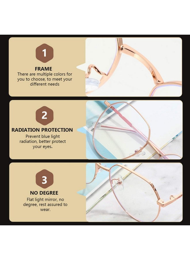 Artibetter 1 Piece Blue Light Filter Vintage Round Computer Eyewear for Men Women Anti Glare UV Protection Gaming Mobile Screen Reading Office Use - Image 4