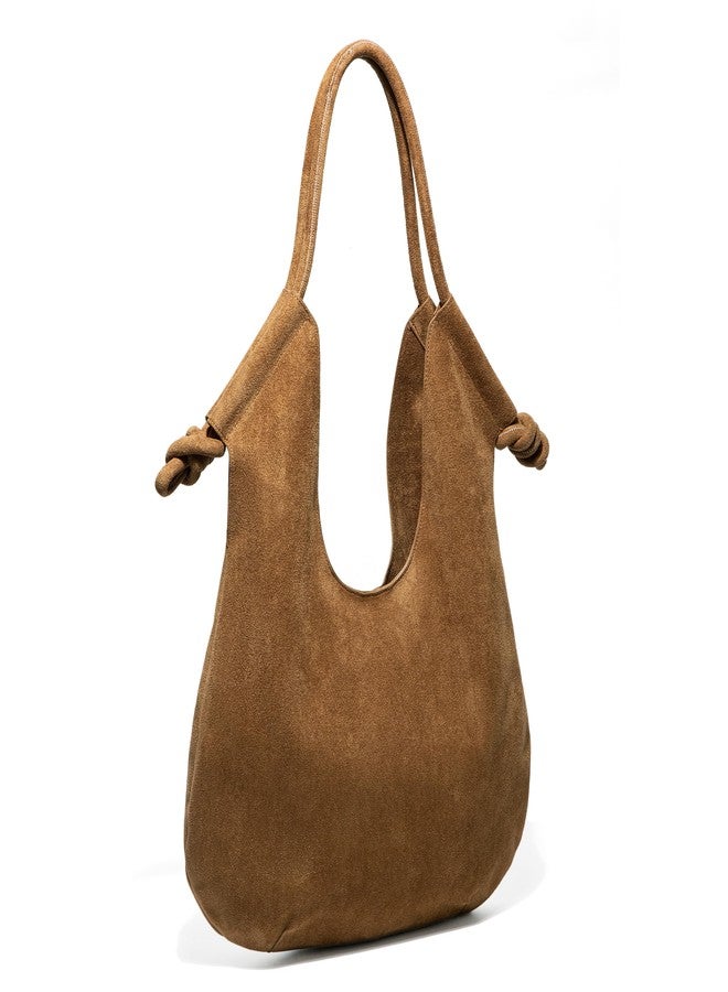 Molodo Large Suede Hobo Bags for Women Trendy Shoulder Bag Tote Satchel for Work Travel - Image 2
