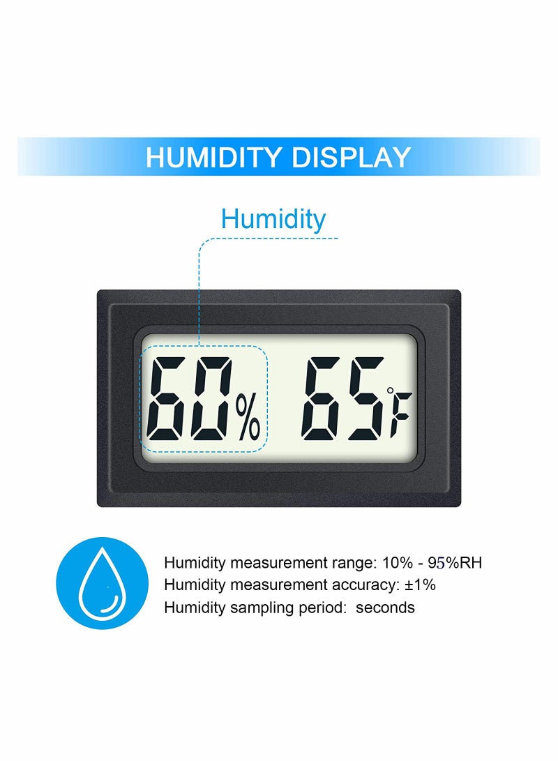 Luckam Mini Digital Thermometer 2-Pack Hygrometer Indoor Humidity Monitor Temperature Humidity Gauge Meter with Fahrenheit â - Image 4