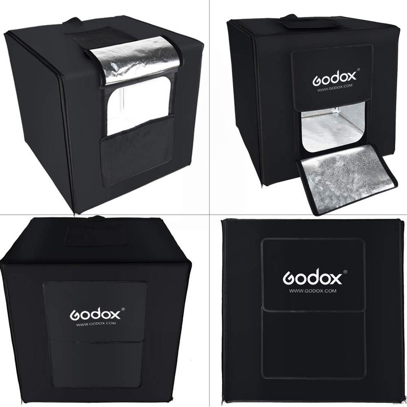 Godox LSD80 LED Mini Photography Studio Tent 80 x 80 x 80cm Double LED Light Boards Studio Box for Photography Shooting(40W Power、10000~11000 Lumen、5800K±200K Color Temperature) - Image 2