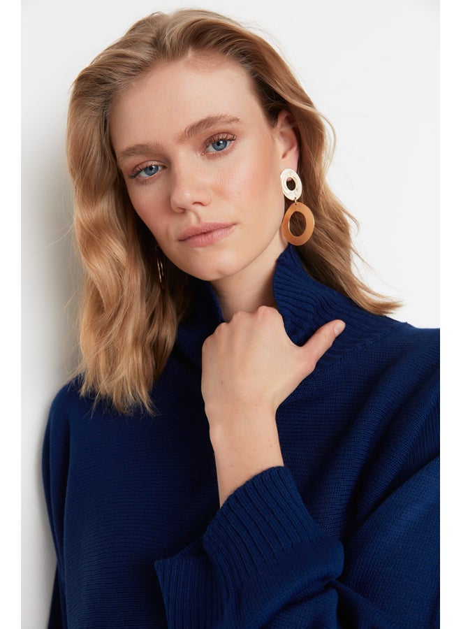 trendyol سترة محبوكة أساسية باللون الأزرق الداكن TWOAW21KZ0163 - Image 3