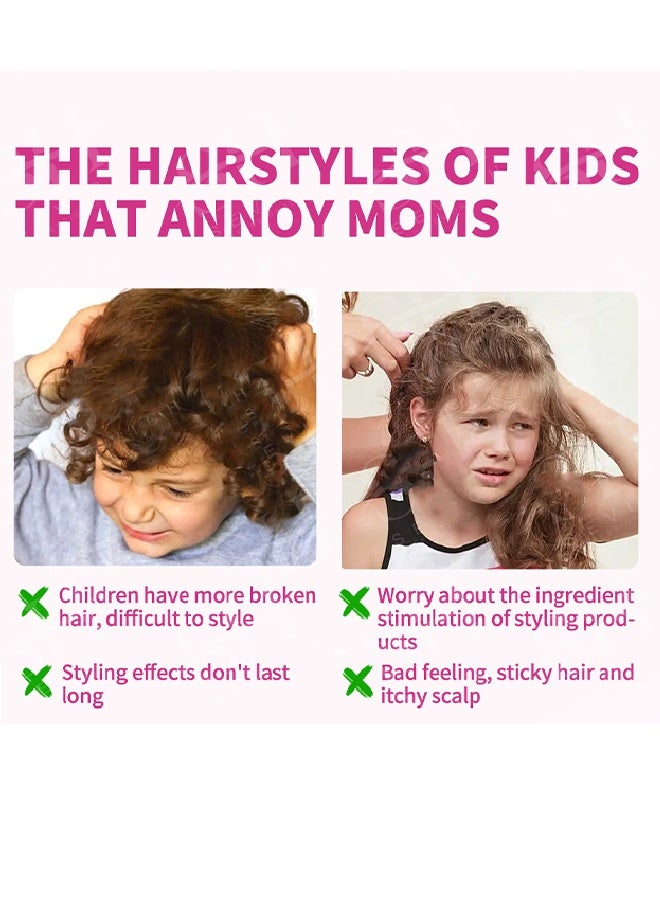 wiieey Slick Hair Finishing Stick Gel - Hair Edge Control Slick Hair Finishing Stick Gel with Comb Integration Designed for Kids Natural Ingredients Suitable for All Hair Styles 80g - Image 3