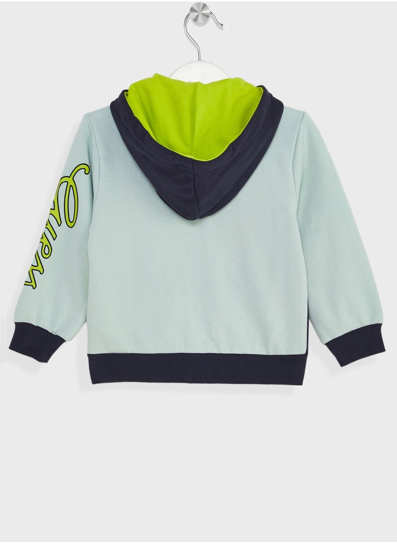 GUESS - Kids Color Block Hoodie - Image 1