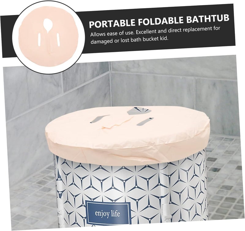 Toddmomy Multifunctional Foldable Bathtub Cover Insulated Lid Thick Thermal Bathing Tub Lid for Adults Portable Soaking Tub Accessory for Warm Baths - Image 5