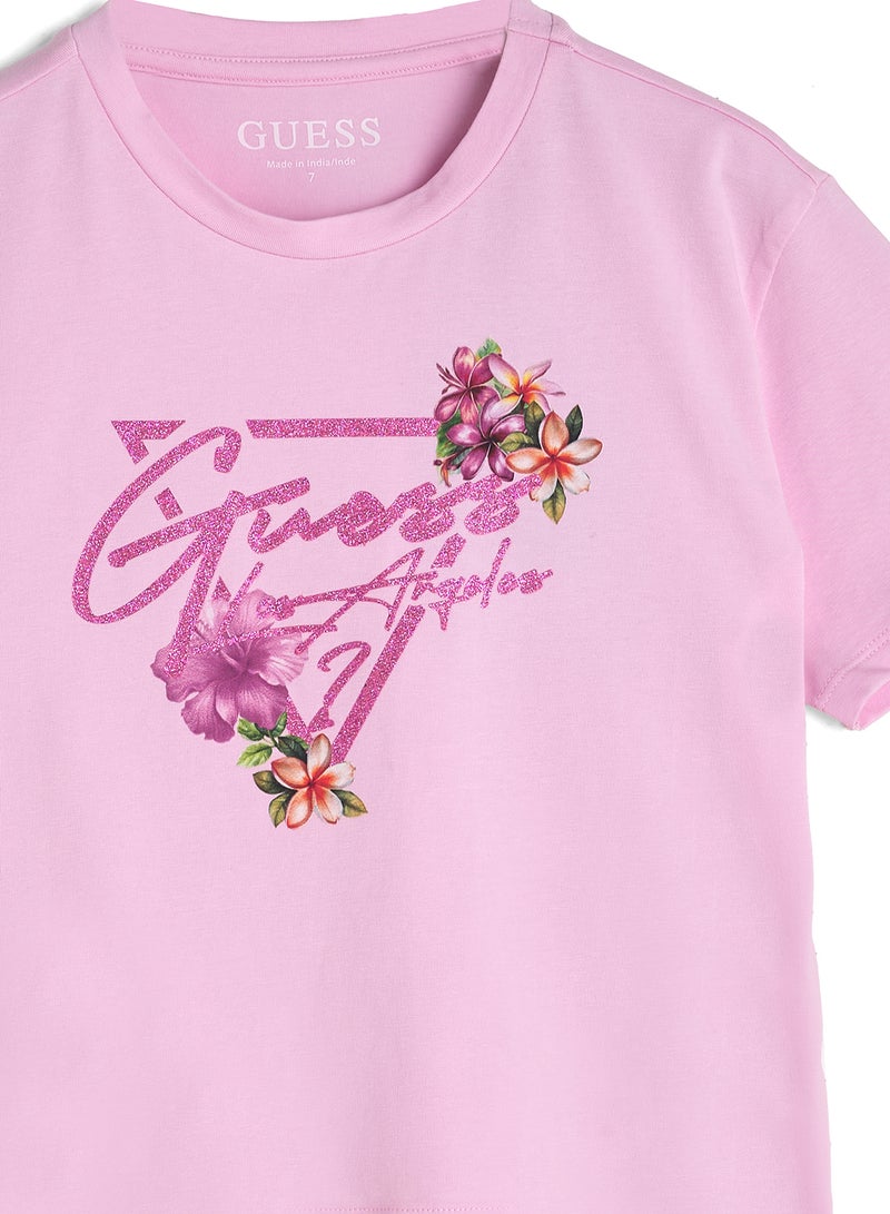 GUESS Youth Graphic Crew Neck T-Shirt - Image 3