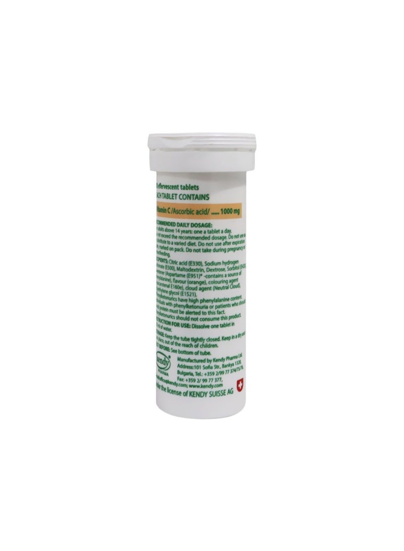 Sanovit Vitamin C 1000 mg Orange Effervescent Tablet 10's  - Image 2