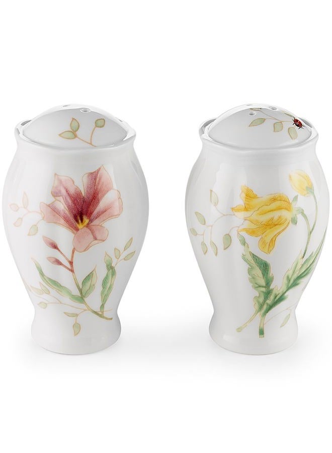 LENOX Butterfly Meadow Fine Porcelain Salt and Pepper Shakers 0.5 LB 6108161 - Image 1
