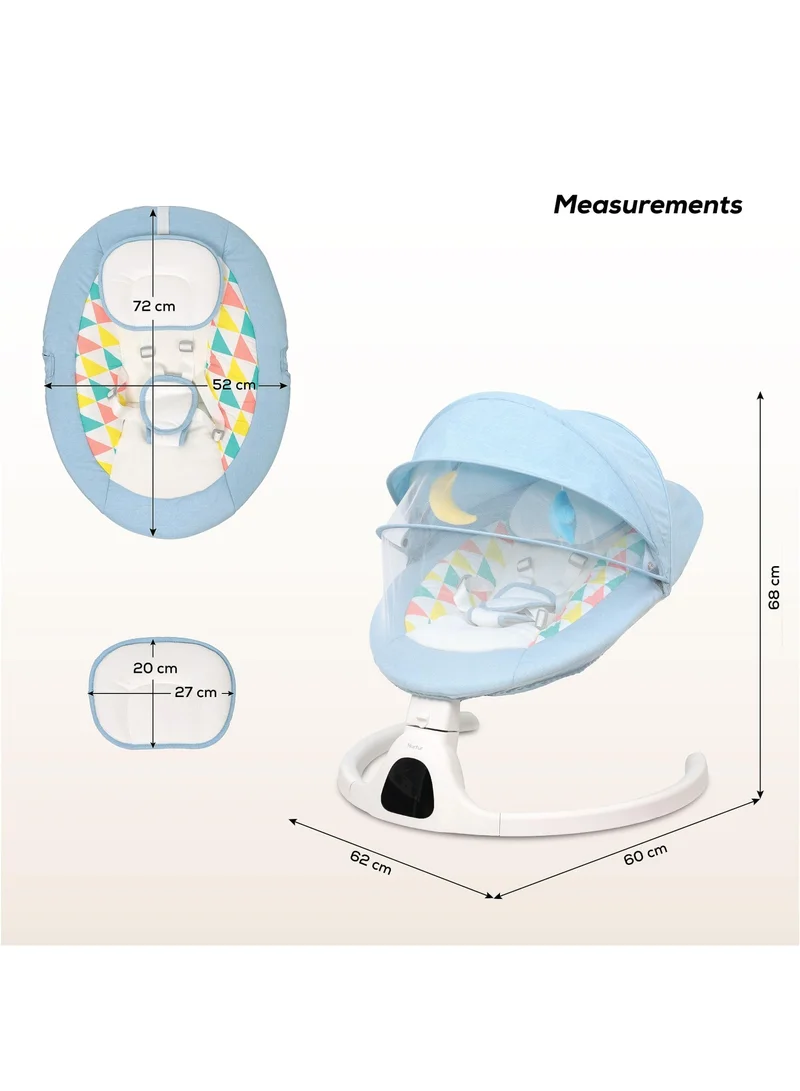 Nurtur Automatic Baby Swing Chair Multiple Swing Motion Sound And Song Control Dynamic Detection Function 0-12 Month