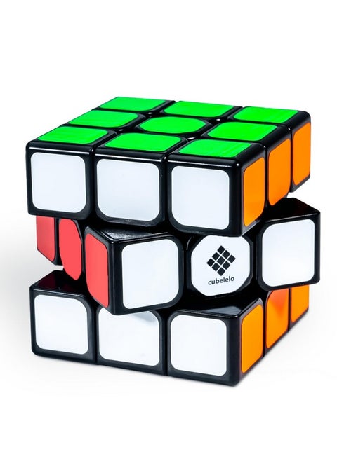 Drift 3X3 Black Speedcube | Beginner Cube For Kids & Adults | Magic Speed Stress Buster Brainstorming Puzzle (Multicolor) | Anti-Pop Technology | Smooth Turning | Durable