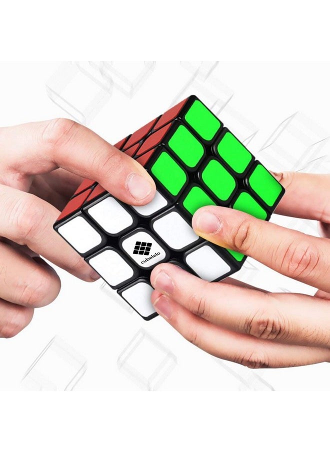 Cubelelo - Drift 3X3 Black Speedcube | Beginner Cube For Kids & Adults | Magic Speed Stress Buster Brainstorming Puzzle (Multicolor) | Anti-Pop Technology | Smooth Turning | Durable - Image 1