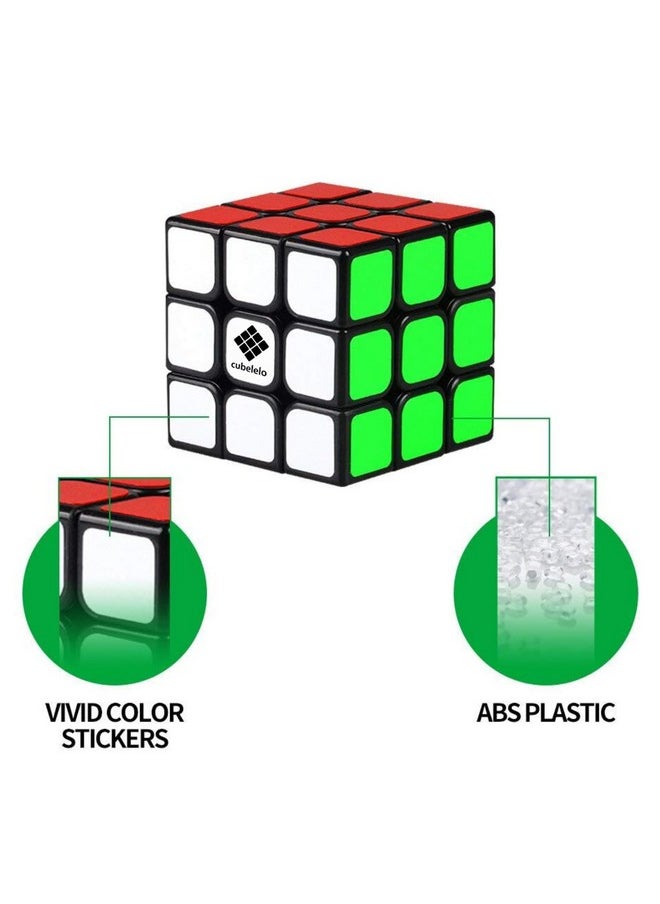 Cubelelo - Drift 3X3 Black Speedcube | Beginner Cube For Kids & Adults | Magic Speed Stress Buster Brainstorming Puzzle (Multicolor) | Anti-Pop Technology | Smooth Turning | Durable - Image 1