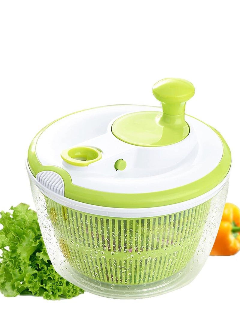 JAJEEK Dryer Salad Spinner  – Lettuce Spinner with Lid Lock and Rotary Handle, Quick Vegetable Washer & Dryer, Fast Food Prep, Easy Rotary Spin for Efficient Drying  - Image 1