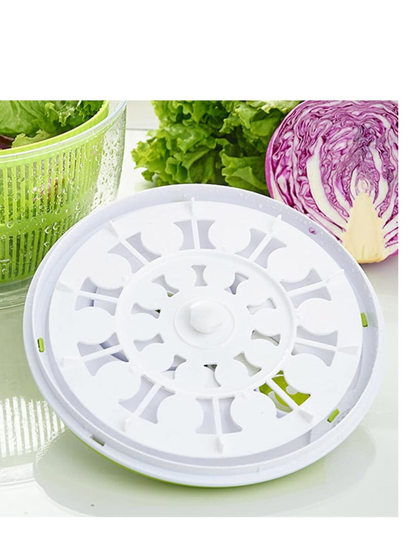 JAJEEK Dryer Salad Spinner  – Lettuce Spinner with Lid Lock and Rotary Handle, Quick Vegetable Washer & Dryer, Fast Food Prep, Easy Rotary Spin for Efficient Drying  - Image 2