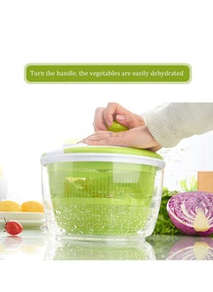 جاجيك Dryer Salad Spinner  – Lettuce Spinner with Lid Lock and Rotary Handle, Quick Vegetable Washer & Dryer, Fast Food Prep, Easy Rotary Spin for Efficient Drying  - Image 3