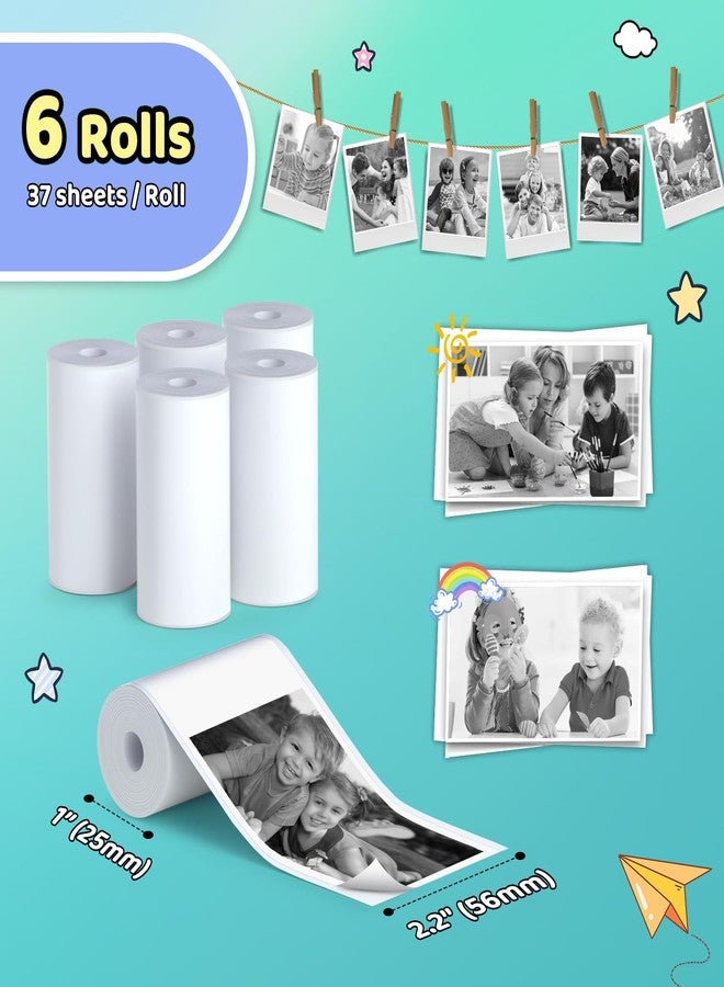 KIDAGINS 6 Rolls Refill Sticker Paper - Image 5