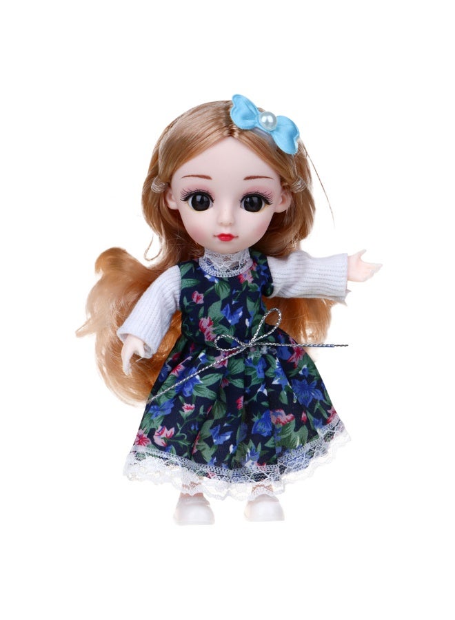 Princess Doll Toys For Girls Cute Baby Doll Toy  Movable Joints 3D Real Eye, 3D Doll Dress Up Games  Cute Doll Toy with Clothes and Shoes Perfect Gift For Girls - Image 1