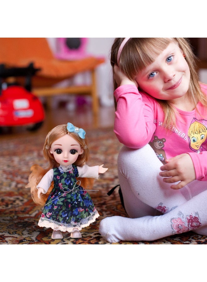 Princess Doll Toys For Girls Cute Baby Doll Toy  Movable Joints 3D Real Eye, 3D Doll Dress Up Games  Cute Doll Toy with Clothes and Shoes Perfect Gift For Girls - Image 3