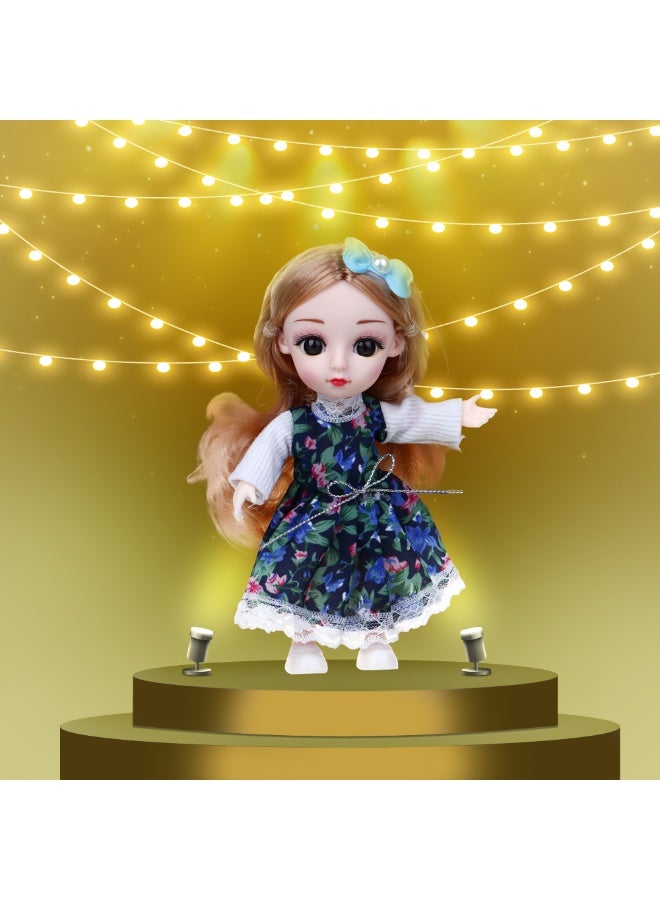 Princess Doll Toys For Girls Cute Baby Doll Toy  Movable Joints 3D Real Eye, 3D Doll Dress Up Games  Cute Doll Toy with Clothes and Shoes Perfect Gift For Girls - Image 5