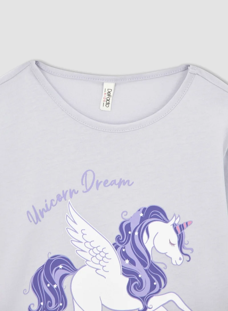 DeFacto Kids Unicorn Print Pyjama Set