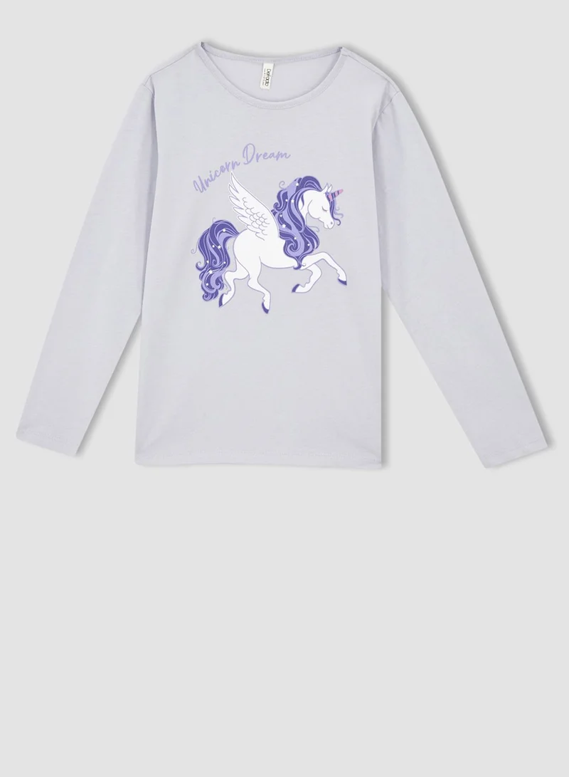 DeFacto Kids Unicorn Print Pyjama Set